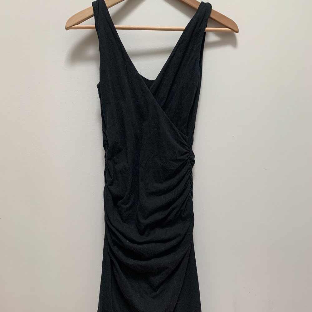 black size small rushed side dress/maternity